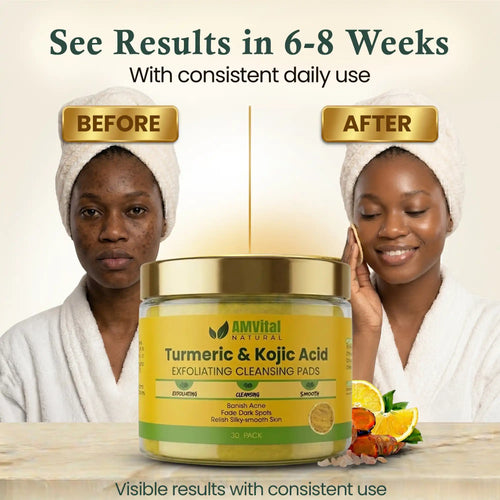 AMVital Turmeric Kojic Acid Cleansing Pads